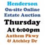 Thur.@6pm - Sun City Anthem Estate Online Auction 7/31