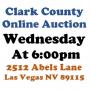Wed.@6pm - Clark County Timed Online Public Auction 7/30