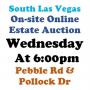 Wed.@6pm - South Las Vegas Estate Online Auction 8/13