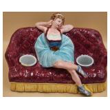 P - ANTIQUE BALLERINA INK WELL (GERMAN) (A109)