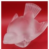 P - LALIQUE BIRD FIGURINE 3.5"T (B6)