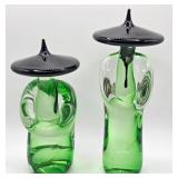 P - TWO MURANO GLASS FIGURINES (359)