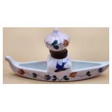P - ANTIQUE VENETIAN GONDOLA INK WELL C 1930