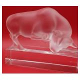 P - LALIQUE TAREAU (BULL) FIGURINE