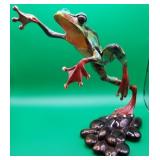 P - TIM COTTERILL LTD ED LEAP FROG SCULPTURE 10"T