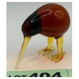 P - ART GLASS KIWI BIRD FIGURINE (404)