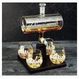 43 - WINE SAVANT DALLAS SKYLINE WHISKEY DECANTER
