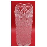 P - LALIQUE HEARTS VASE 6.5"T (B12)