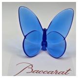 P - BLUE BACCARAT LUCKY BUTTERFLY