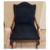 P - VINTAGE WOOD TRIM ARMCHAIR (105)