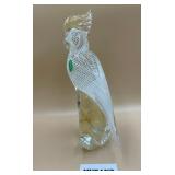 P - MURANO GLASS TROOPICAL BIRD 11"T (281)