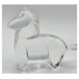 P - BACCARAT HORSE FIGURINE 3"T (385)