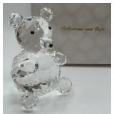 P - CRYSTAL BEAR FIGURINE (437)