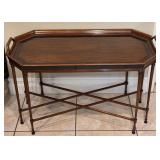 P - VINTAGE TRAY TOP ACCENT TABLE (295)