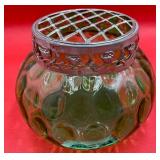 P - KRALIK BOHEMIAN ART GLASS VASE 5"T (221)