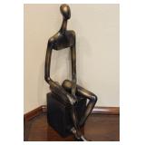 P - "HOLLOW MAN" SCULPTURE 29"T (143)