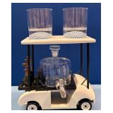 43 - WINE SAVANT GOLF CART DECANTER SET (2)