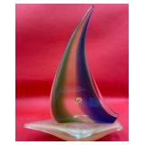 P - MURANO ART GLASS SAILBOAT (428)