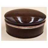 P - ANTIQUE PORCELAIN INK WELL (A105)