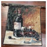 V - WINE TAPESTRY WALL HANGING (B202)