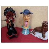 V - 3 COLLECTIBLE CERAMIC FIGURINES (B78)