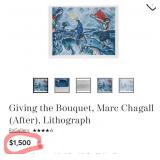 V - MARC CHAGALL "WOMAN ON HORSEBACK..." W/ COA