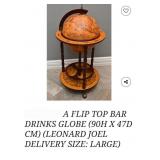 V - WORLD GLOBE BAR STAND (B90)