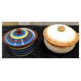 V - LOT OF 2 COVERED DISHES (N81)