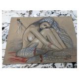V - 1 PIECE OF UNFRAMED ARTWORK 9X17" (B139)