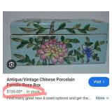 V - FLAMELESS DECOR CANDLE, TRINKET BOX W/CONTENTS