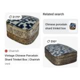 V - VINTAGE COLLECTIBLE TRINKET BOX (A34)