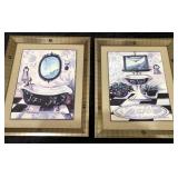 V - 2 PIECES FRAMED WALL DECOR (N87)