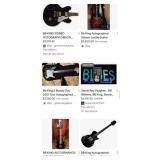 V - BB KING SIGNED GUITAR & MUSIC IN SHADOWBOX