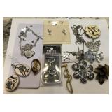 V - MIXED LOT OF COSTUME JEWELRY (J35)