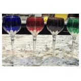 V - 4 PIECES BOHEMIA GLASS STEMWARE (B112)