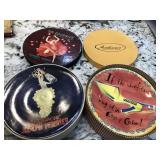 V - SET OF POTTERY BARN COCKTAIL PLATES (B126)