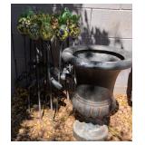V - OUTDOOR URN PLANTER