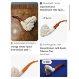 P - VINTAGE MEERSCHAUM SMOKING PIPE (A133)