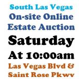 WELCOME TO OUR SAT. @10am ONLINE PUBLIC AUCTION