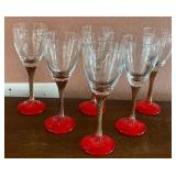 P - 6 PIECES VINTAGE STEMWARE (B70)