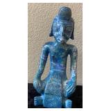 P - CARVED EGYPTIAN-STYLE STATUETTE 9.5"T (B25)