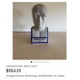 P - I.N. FOWLER CERAMIC PHRENOLOGY 13"T (B59)