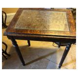 P - VINTAGE ACCENT TABLE W/ INLAY DETAILS (A145)