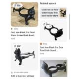 P - CAST IRON CAT FEEDING STATION (A43)