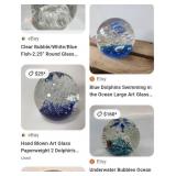 P - ART GLASS PAPERWEIGHT (B32)