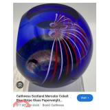 P - LOT OF 2 ART GLASS PAPERWEIGHTS (B44)