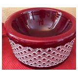 P - VINTAGE POTTERY BOWL (A44)