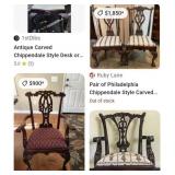 P - CHINESE CHIPPENDALE-STYLE ARM CHAIR (A58)