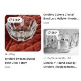 P - ORREFORS CRYSTAL BOWL (A46)
