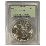 S - 1881 MS63 MORGAN SILVER DOLLAR (12)